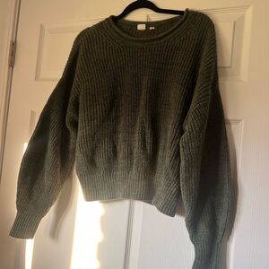 GAP Green Crew Neck Sweater